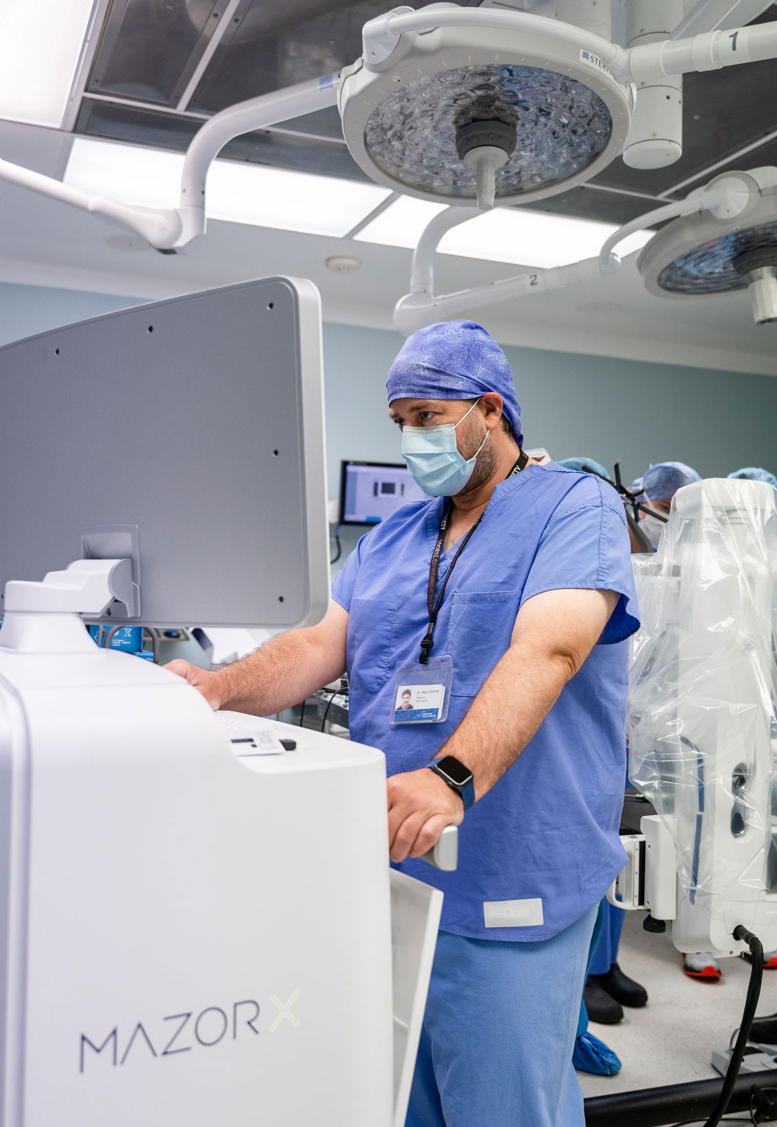 Dr. Sean Christie pictured with Canada’s first spinal robot