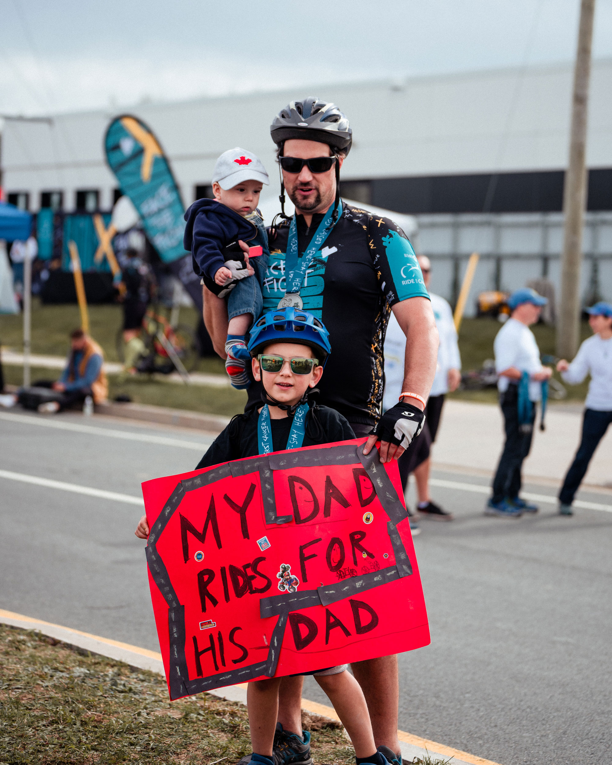 Father and son riders 