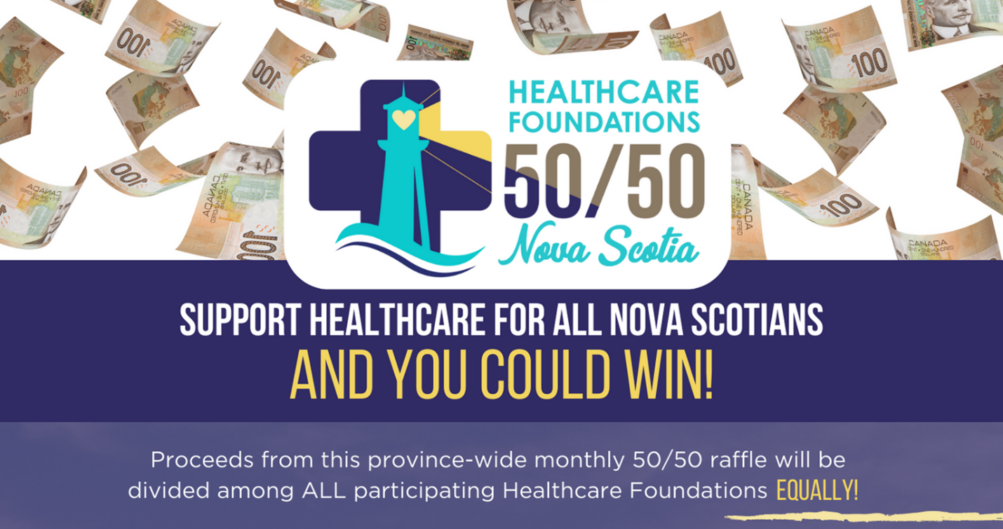 Nova Scotia Health 50/50 Raffle Banner