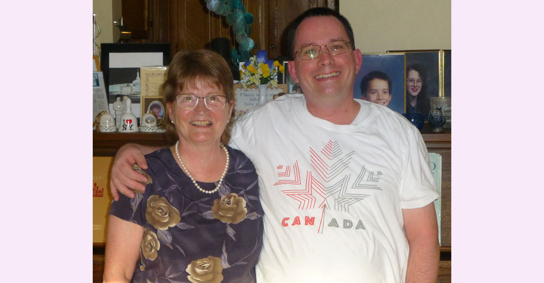 Shelagh Rawding pictured with her son, William Rawding.