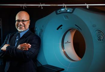 Raymond Wright pictured with the CT Sim