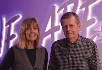 Susan Crocker (left) and John Hunkin (right)