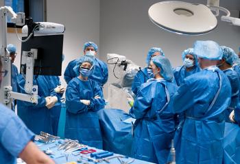 Surgeons in an operating room