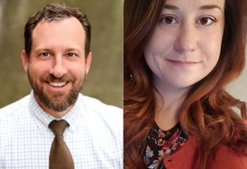 Dr. Dave Martell (left), and Katie Upham (right)