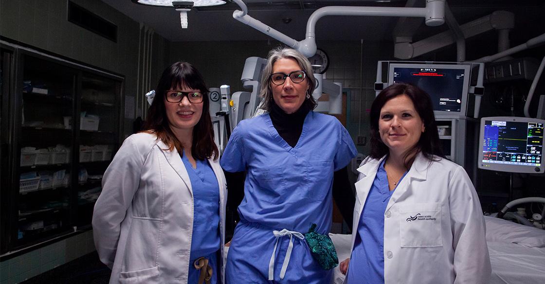 Dr. Karla Willows, Gynecologic Oncologist and Cancer Surgeon, QEII Health Sciences Centre, Dr Katharina Kieser, Chief of Gynecology-Oncology, QEII Health Sciences Centre and Dr. Stephanie Scott, Gynecologic Oncologist and Cancer Surgeon,QEII Health Sciences Centre