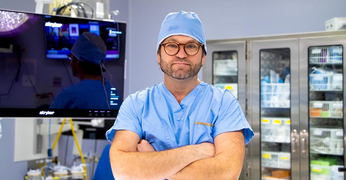 Dr Rich Spence with arms crossed