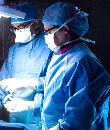 Surgeons in Cath Lab D, funded by QEII Foundation donors.