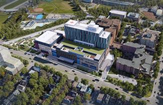 Artist rendering of the new QEII Health Sciences Centre.