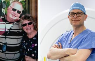 Pam and Larry Giffin, and Dr. David Clarke