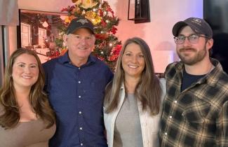 Pictured (L to R): Brianna Standing, Chris Standing, Tracy Standing and Jordan Standing. 