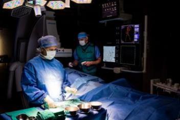 Members of the QEII’s interventional radiology team.