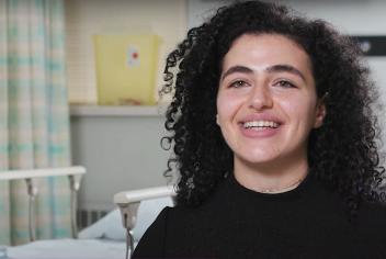 Mirna Gerges is a QEII Foundation Diversity in Health Care Bursary recipient.