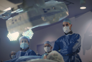 Doctors treating a Cancer Patient